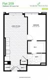 Flat 209 Floorplan Flat 209 Floorplan at Verde Pointe
